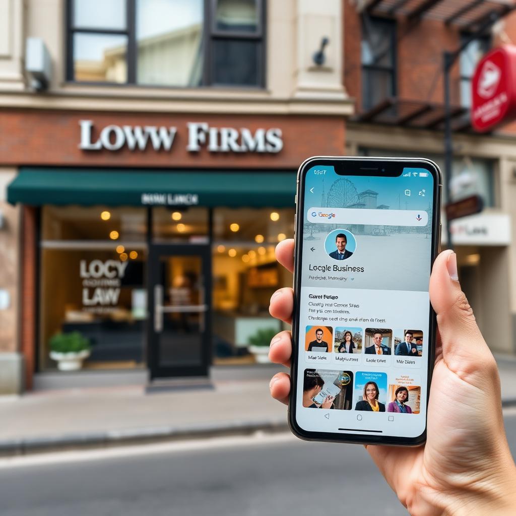 Ilustración de SEO Local para despachos de abogados